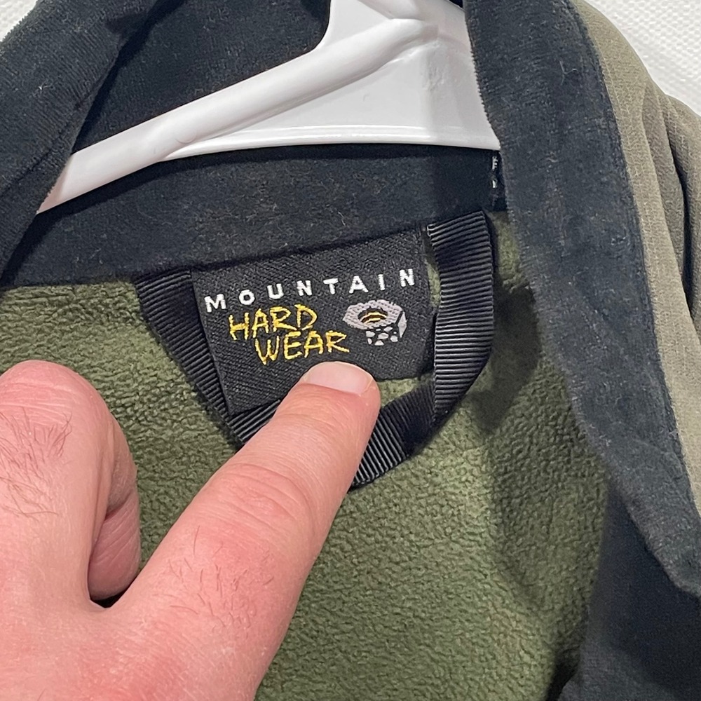 Mountain Hardwear Men's Fleece Lined Soft Shell Jacket Olive Green Size L‎ - Picture 3 of 11